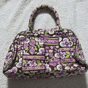 Vera Bradley Floral Purple and Green Women's Handbag Purse
